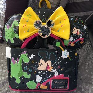 Loungefly Main Street Electrical Parade backpack and ears